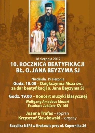 10. rocznica beatyfikacji o. Beyzyma