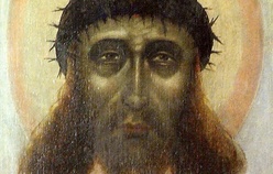 Wizerunek Jezusa z Rzezawy, nazywany Przemienieniem Pańskim, jest przedstawieniem odbicia na chuście św. Weroniki bolesnego wizerunku Jezusa 