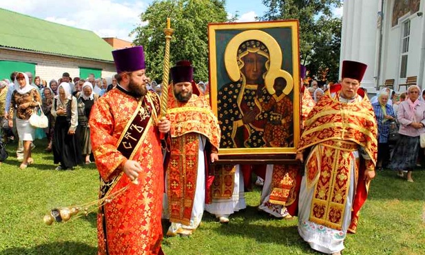 Ikona Matki Częstochowskiej w lipcu w Baranowiczach