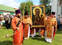 Ikona Matki Częstochowskiej w lipcu w Baranowiczach