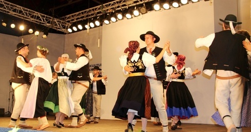 Zespół "Brenna" na scenie w Żywcu