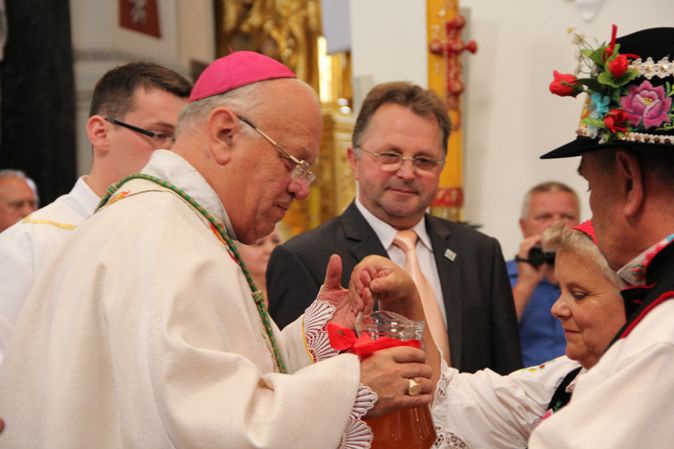 Dożynki w parafii katedralnej w Łowiczu