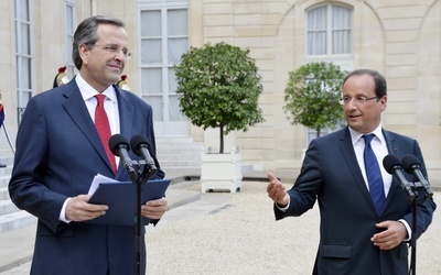 Hollande i Samaras: Ateny powinny pozostać z euro