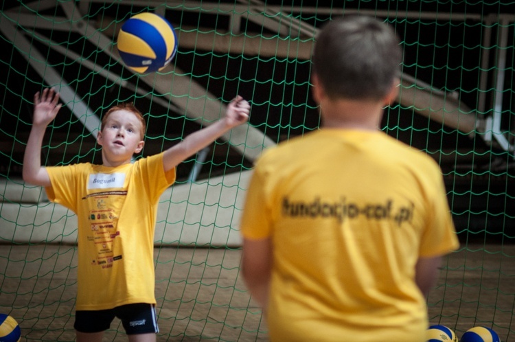 Siatkarski trening z Marcinem Możdżonkiem