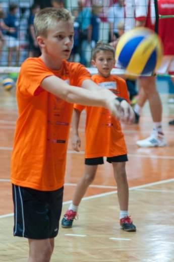 Siatkarski trening z Marcinem Możdżonkiem