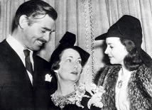 Od lewej: Clark Gable, Margaret Mitchell i Vivien Leigh na premierze „Przeminęło z wiatrem” w Atlancie, 1939 r.