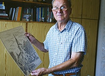 Pan Brunon od wielu lat dokumentuje historię swojej parafii