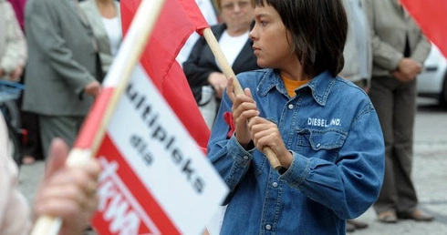 W marszu wzięli udział także najmłodsi Polacy