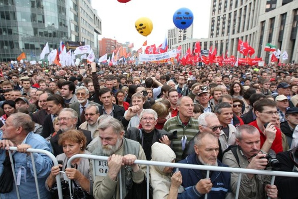 Manifestacja antyputinowska w Moskwie