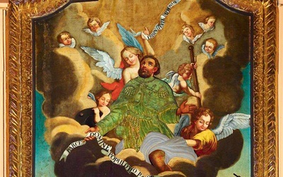Obraz św. Rocha z Montpellier z kościoła w Grodzisku