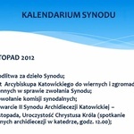 Schemat prac II Synodu Archidiecezji Katowickiej