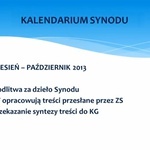 Schemat prac II Synodu Archidiecezji Katowickiej