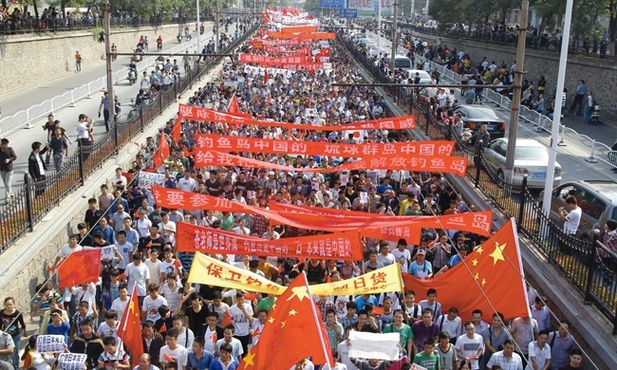  Antyjapoński protest w chińskim mieście Zhengzhou