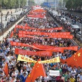  Antyjapoński protest w chińskim mieście Zhengzhou