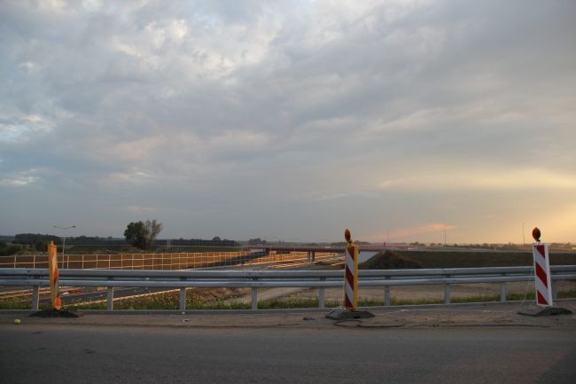 Węzeł autostradowy w Wiskitkach jest jeszcze w budowie