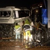 Zderzenie ciężarówki z polskim autokarem