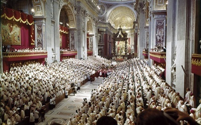 11 października 1962 r. Otwarcie Soboru Watykańskiego II. w Bazylice św. Piotra, która zamieniła się w ogromną aulę synodalną