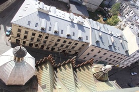 Kraków z dachu widziany