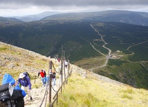 Widok na Karkonosze ze Śnieżki