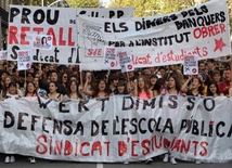 Hiszpania: Protesty studentów i uczniów