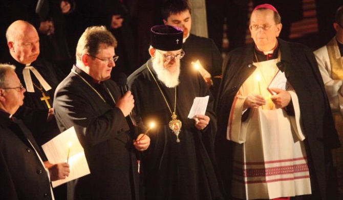 Abp Jeremiasz, abp Henryk Muszyński i bp Jerzy Samiec