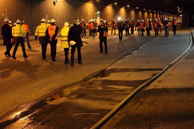 Tak naprawiają tunel Wisłostrady