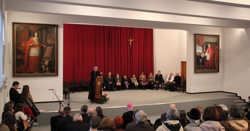 Uczestnicy kongresu w auli WSD w Łowiczu