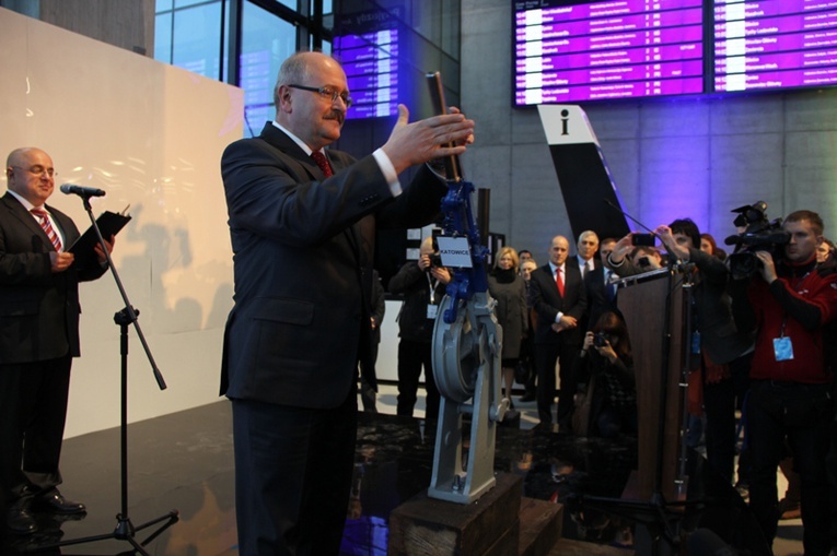 Otwarcie nowej hali dworca PKP w Katowcach