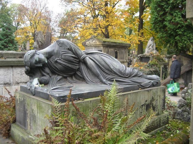 Cmentarz Rakowicki jesienią