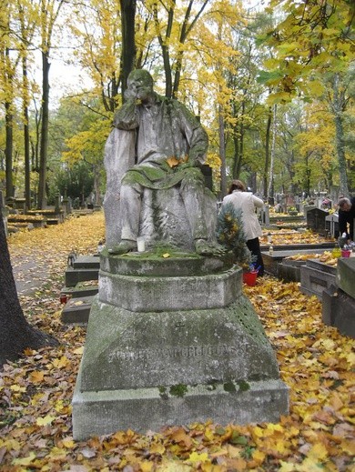 Cmentarz Rakowicki jesienią