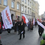 Świętowanie niepodległości na krakowskim Rynku Głównym