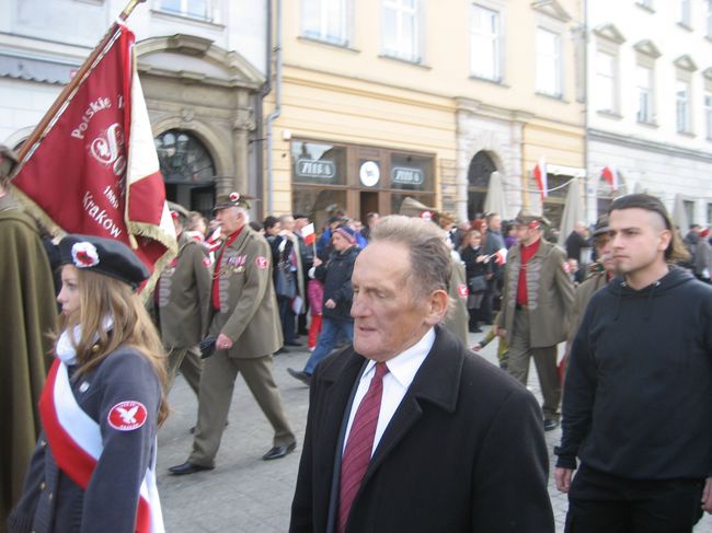 Świętowanie niepodległości na krakowskim Rynku Głównym