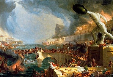 Thomas Cole (1801-1848) Zniszczenie imperium 1836, New York Historical Society