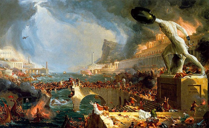 Thomas Cole (1801-1848) Zniszczenie imperium 1836, New York Historical Society