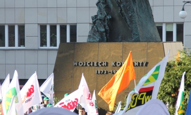 Protest związkowców