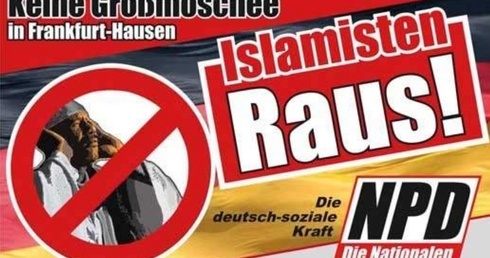 Plakat stworzony przez NPD