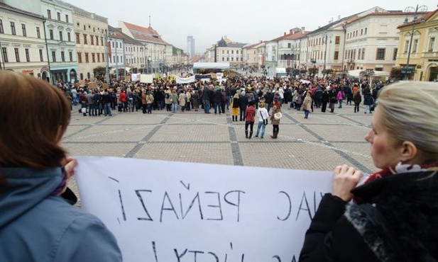 Słowaccy nauczyciele strajkują