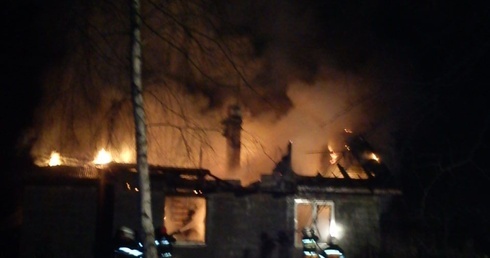 Pożar domu w Antoniewie
