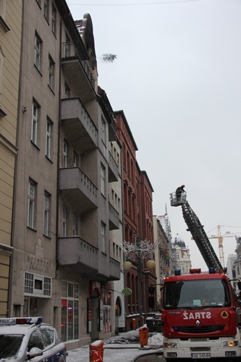 Pożar w centrum Katowic