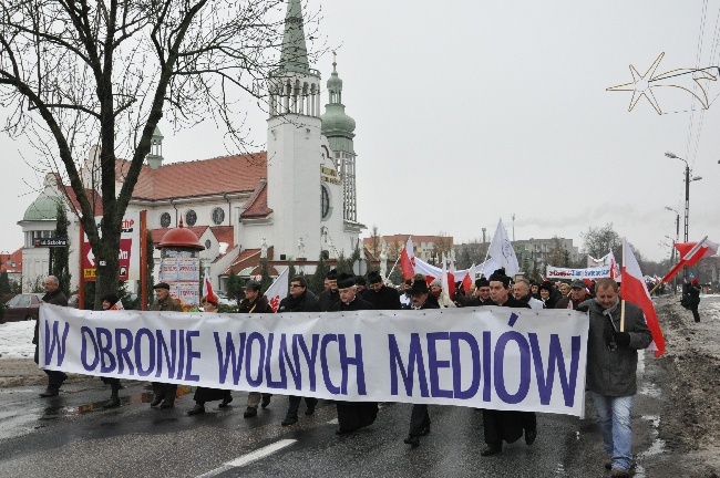 Marsz w obronie wolności mediów