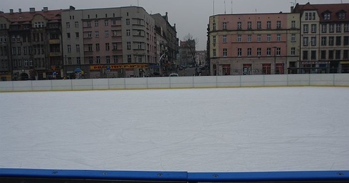 Lodowisko w Bytomiu puste
