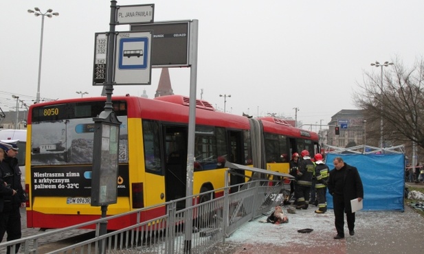 Wypadek na pl. Jana Pawła II