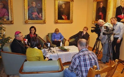 Przedświąteczne spotkanie z mediami w domu biskupim