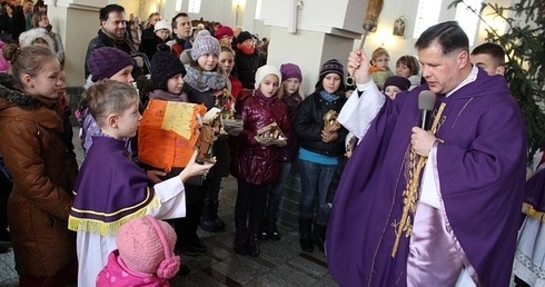 Poświęcenie szopek w Starym Kisielinie w IV Niedzielę Adwentu