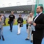 17 sierpnia. Dziennikarze mogli zwiedzić najnowszy obiekt sportowy Radomia, stadion lekkoatletyczny, który został otworzony na początku września