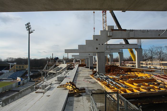 Trwa budowa stadionu Górnika Zabrze