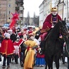 Głogów. Królowie przywiedli swoje orszaki, jadąc na koniach. Baltazar wraz z czerwoną świtą przyjechał z parafii Miłosierdzia Bożego