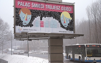  Rybnik, 9 stycznia. U wjazdu do miasta stanęło 7 billboardów z apelem do sumień