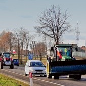  Rolnicy protestowali na drogach powiatowych naszej diecezji 