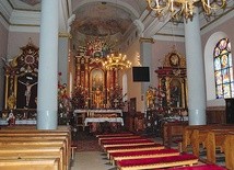 Odnowione zabytkowe wnętrze kościoła 